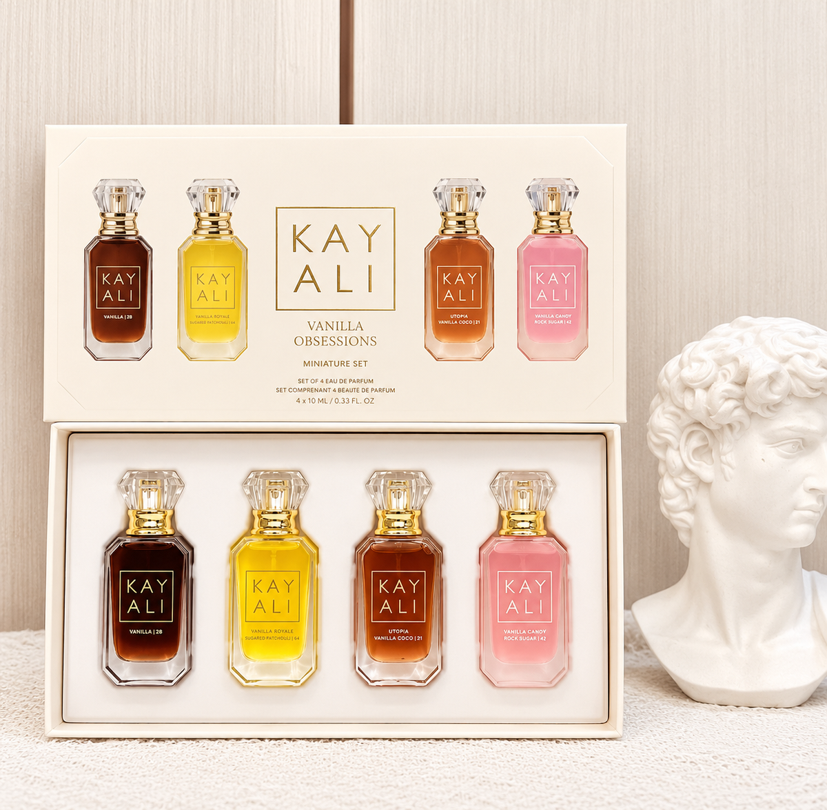 Coffret Kayali Vanilla Obsessions – 4 Mini Parfums
